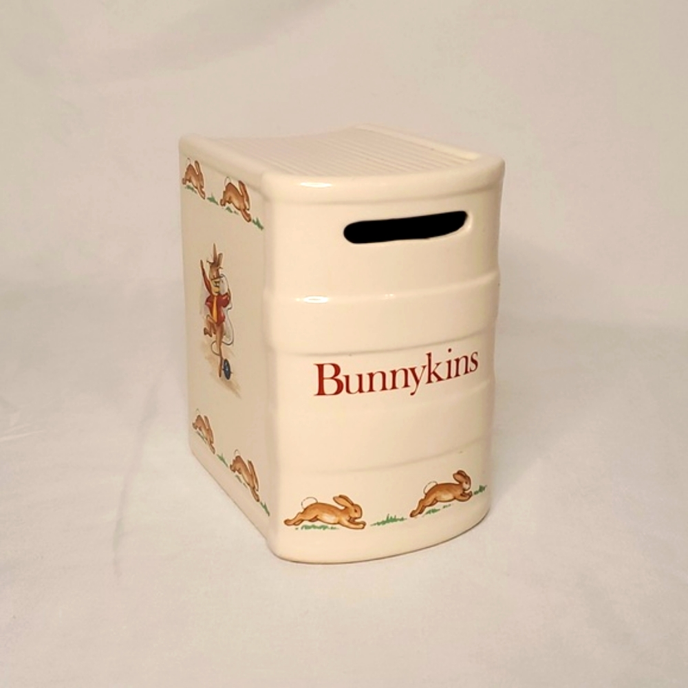 Easter Bunnykins Vintage Coin Book Piggy Bank Rabbit Royal Doulton